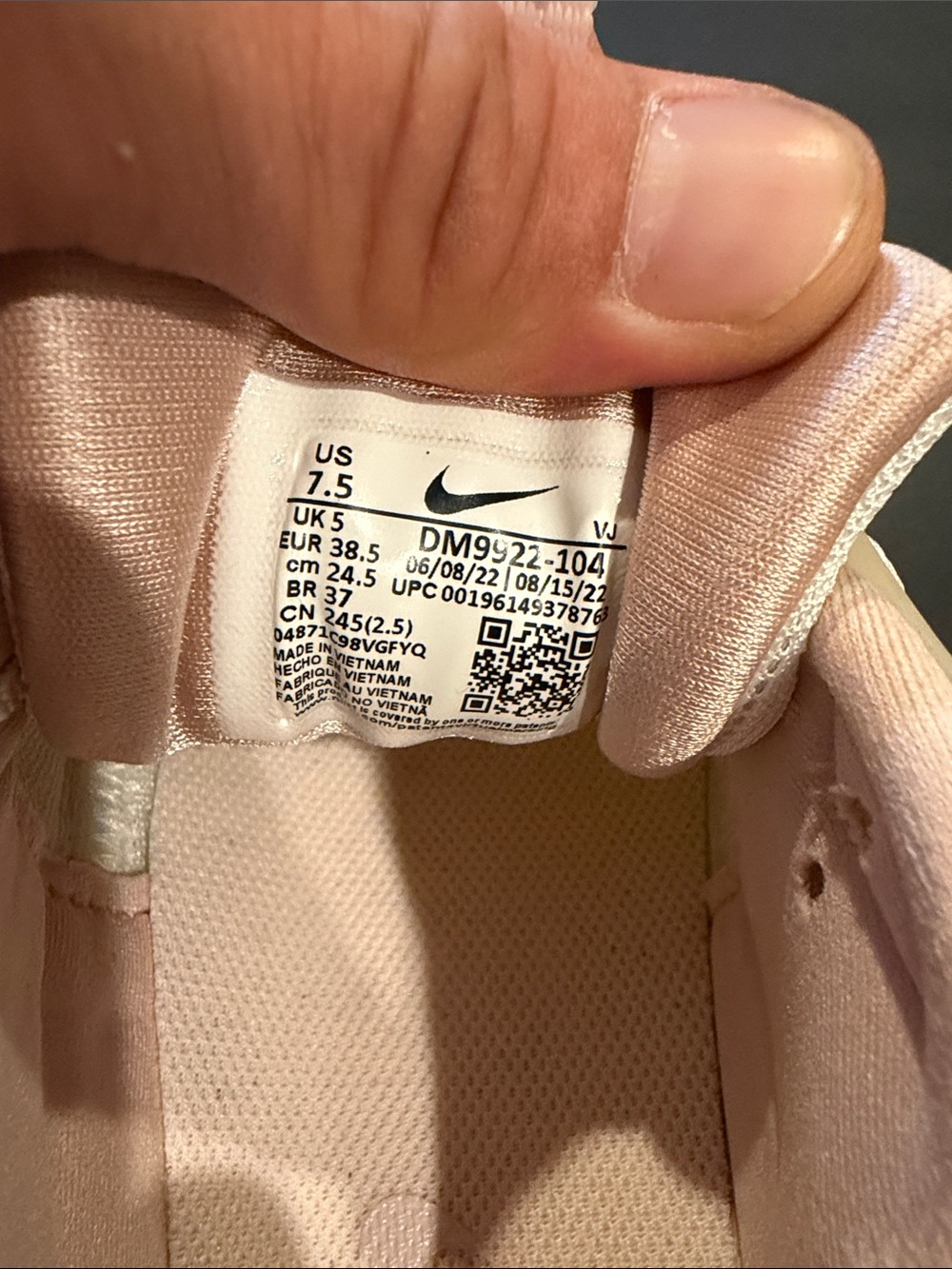 Nike Size 7.5 Air Max 90 Futura Barely Rose White Pink Women Shoes DM9922-104 - Picture 8 of 9